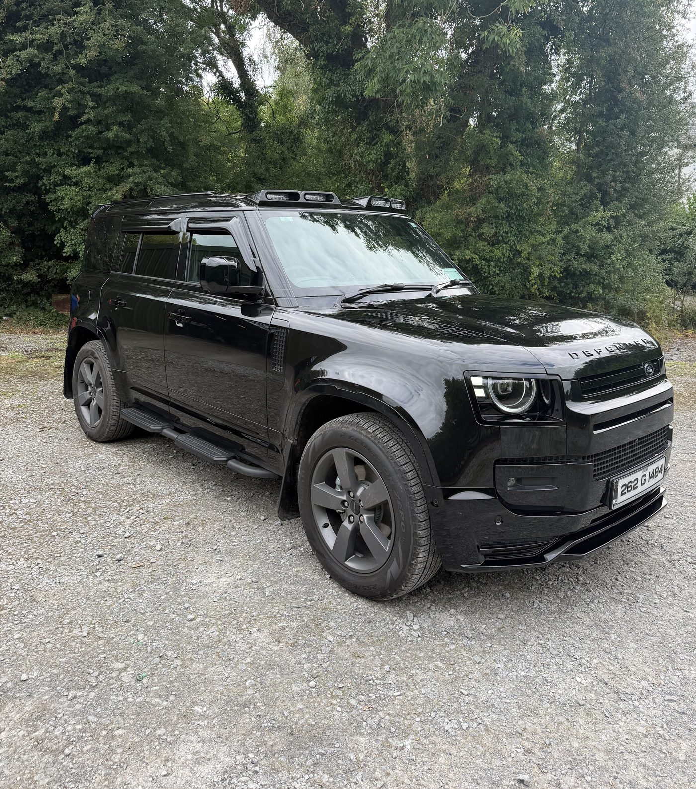 Land Rover Defender with styling fitted