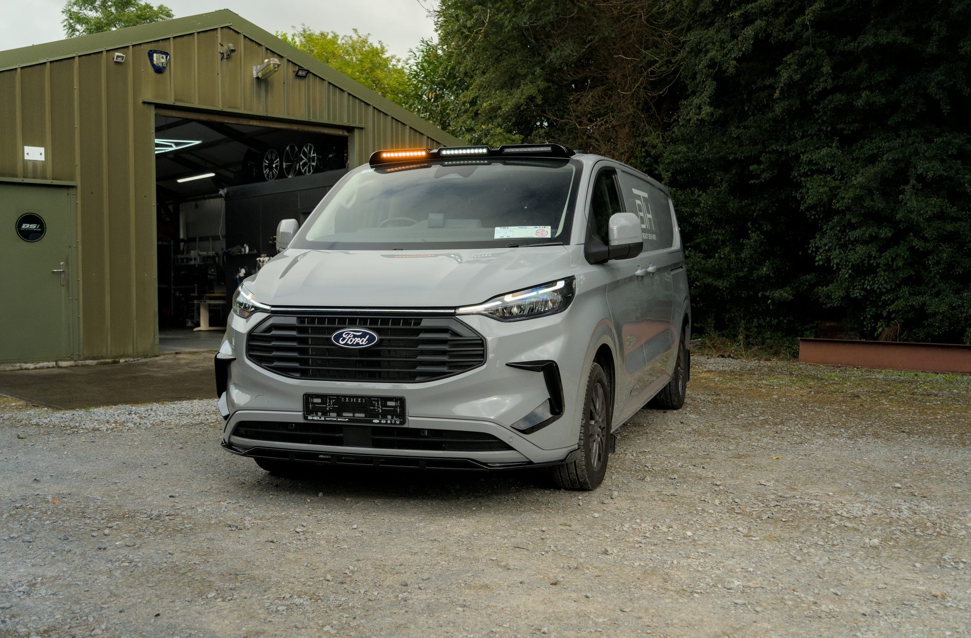 Ford Transit Custom with styling fitted